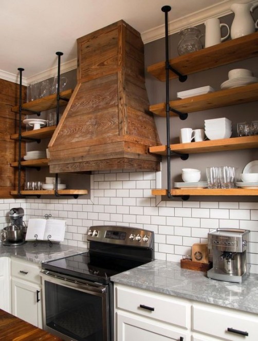 10 Ideas for Pipe Shelving via The District Table