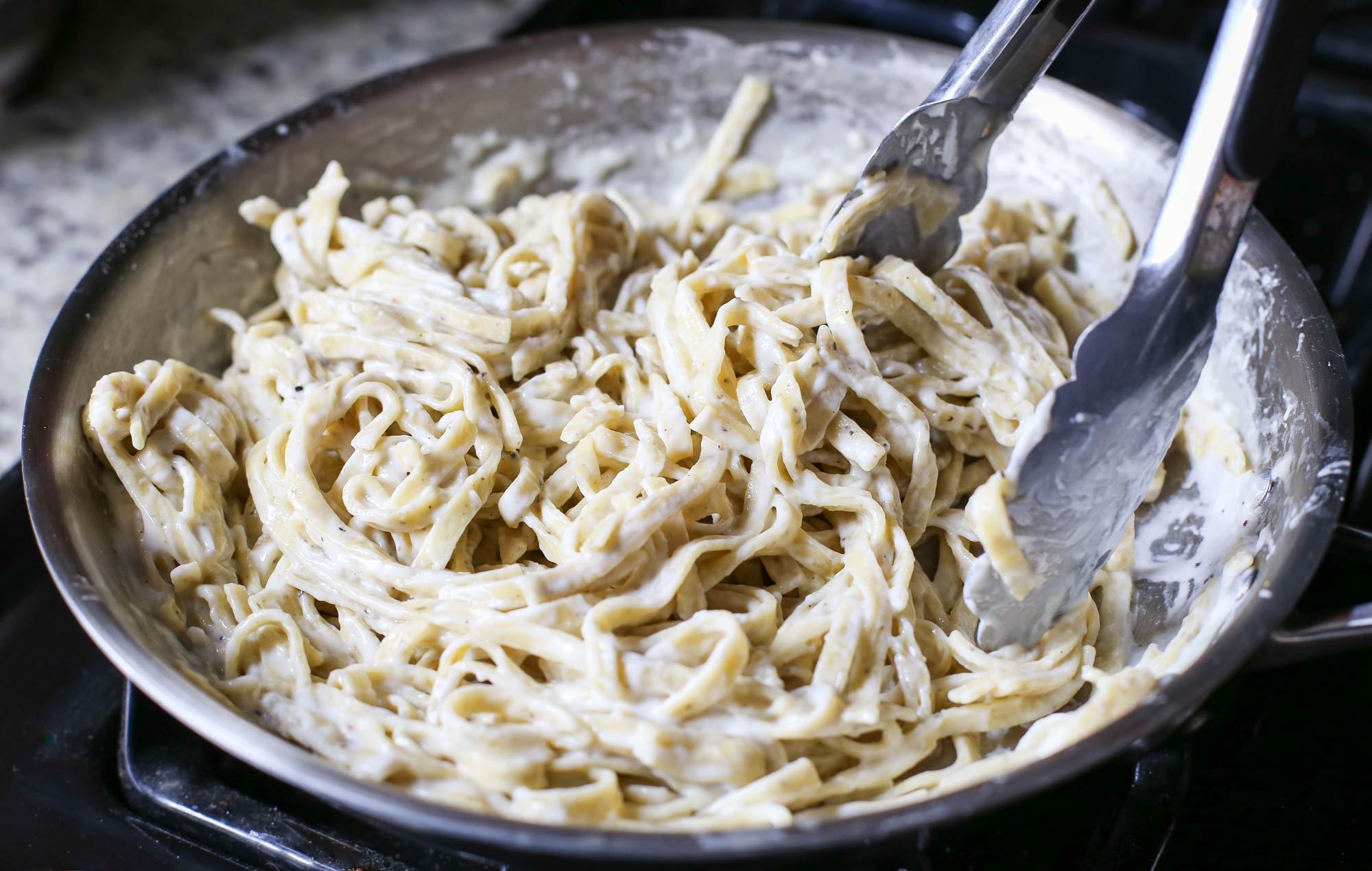 Healthier Fettuccine Alfredo from The District Table