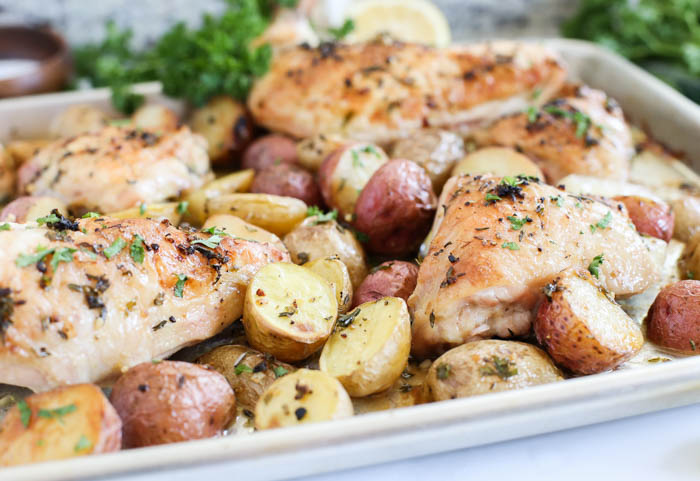 Herb-Roasted Chicken with Potatoes