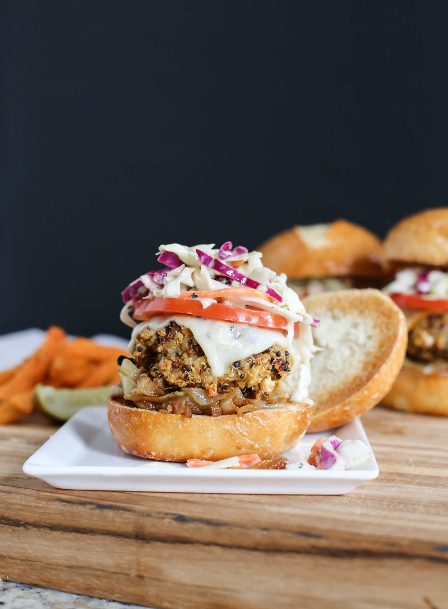 Easy Veggie Burger by The District Table