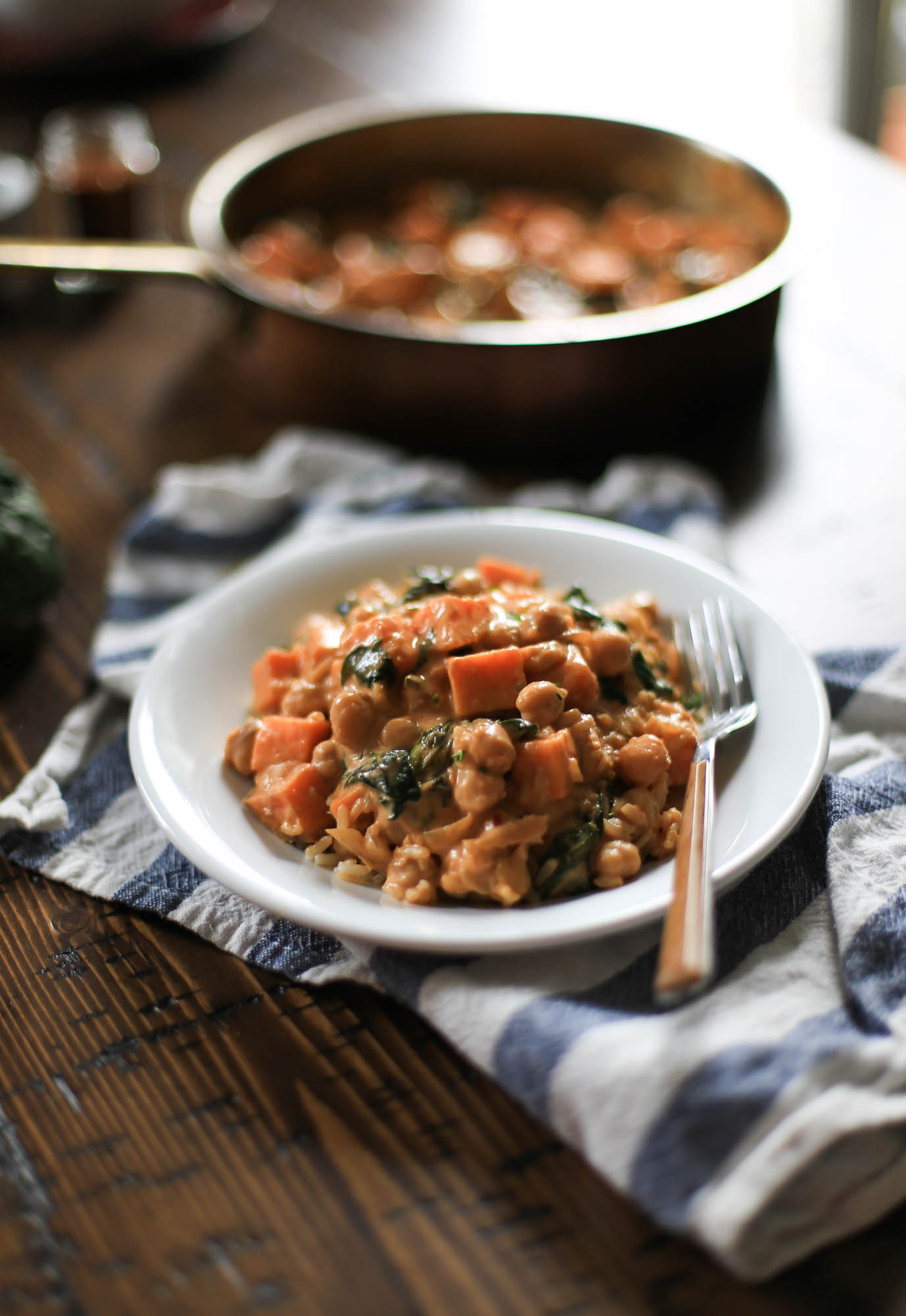 One Pot Chickpea and Sweet Potato Stew