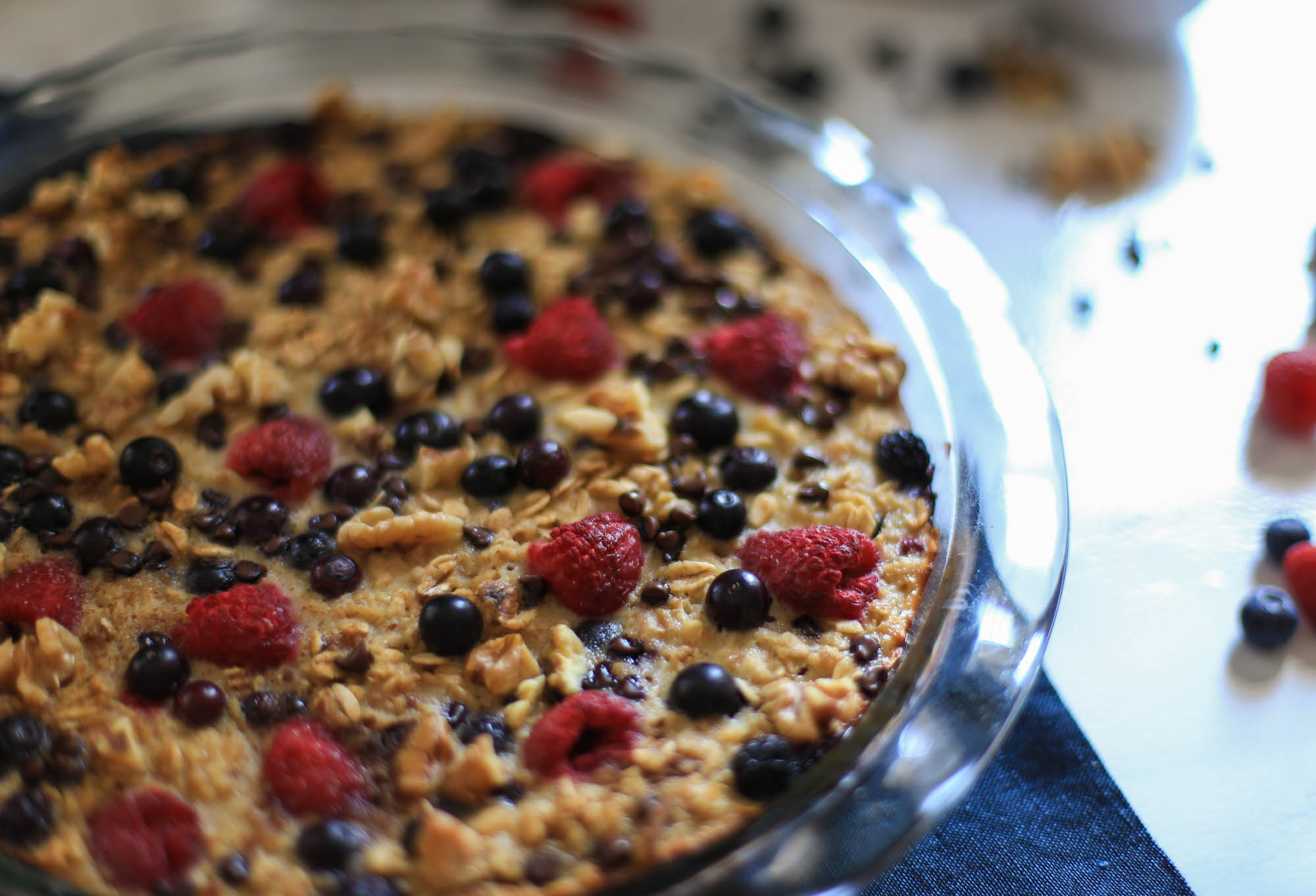 Easy Baked Oatmeal with Berries by The District Table
