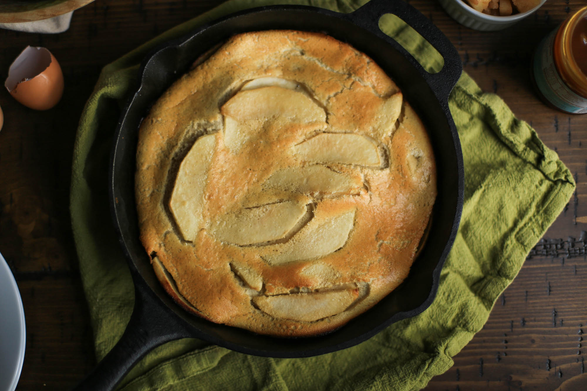 Easy Baked Apple Pancake Dutch Baby by The District Table