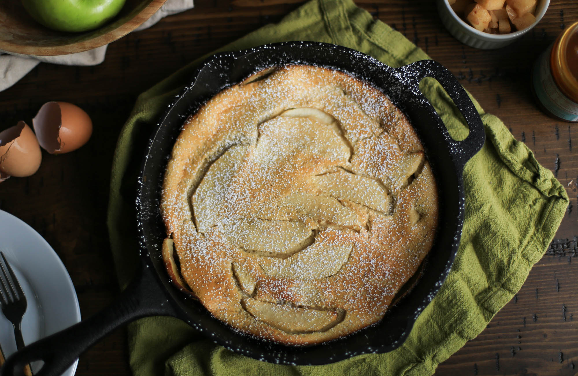 Easy Baked Apple Pancake Dutch Baby by The District Table