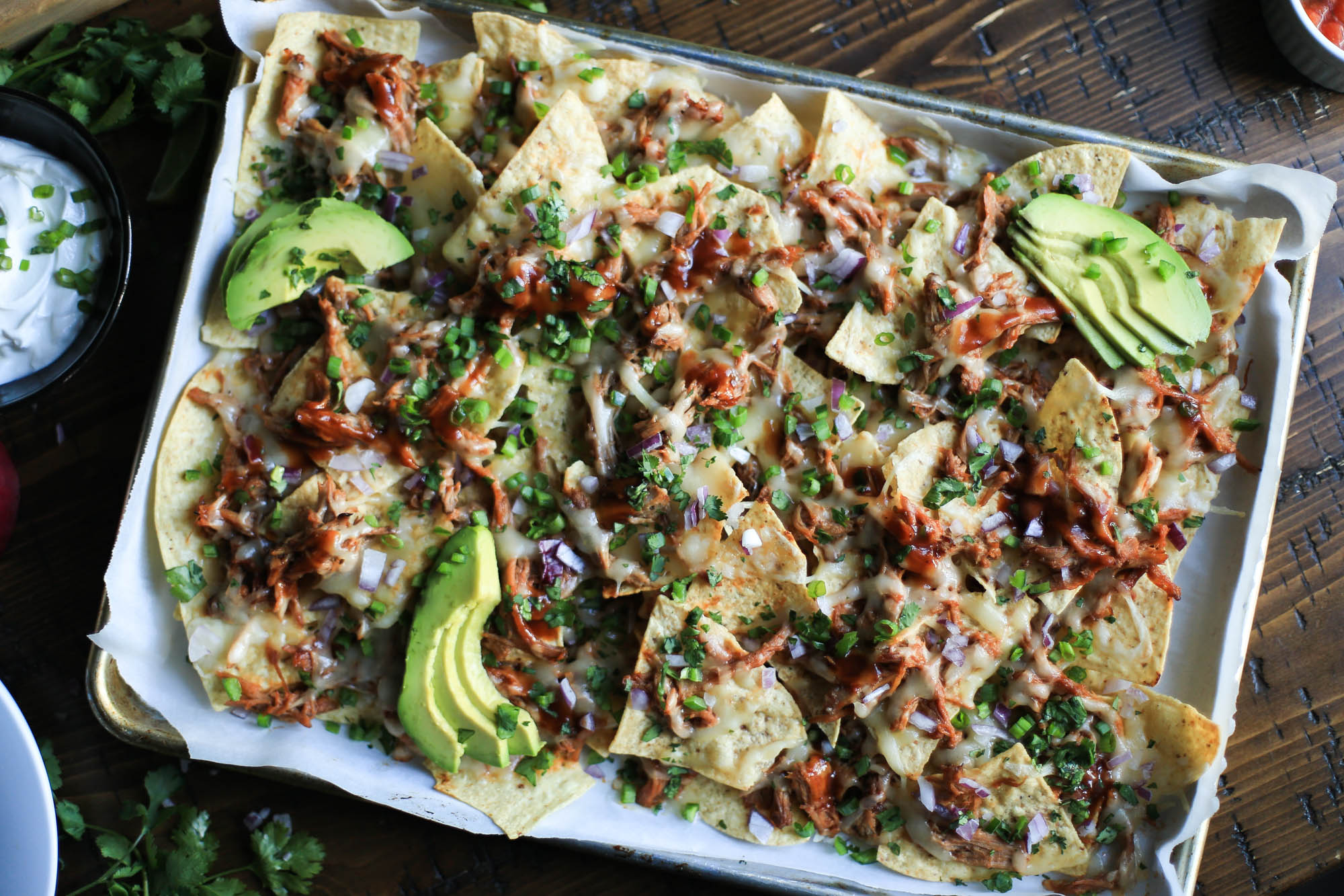 Loaded Pulled Pork Nachos by The District Table